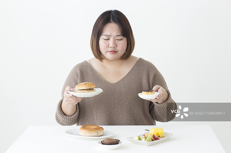 女性,肥胖,节食减肥图片素材