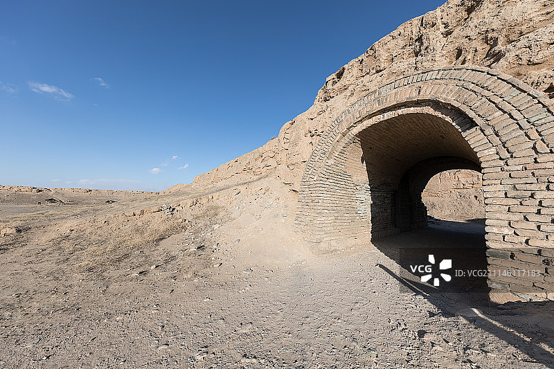 废弃的古城图片素材