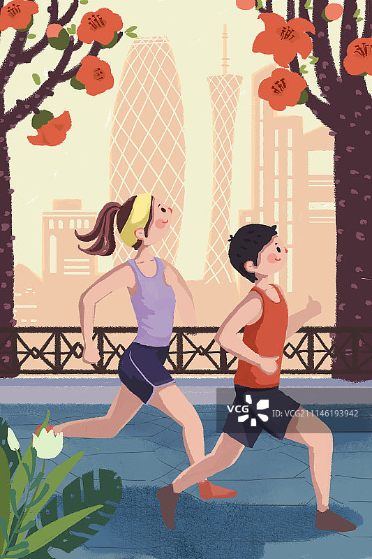 城市马拉松图片素材