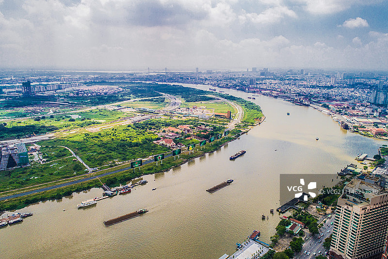 胡志明-西贡河 (1 of 1)图片素材