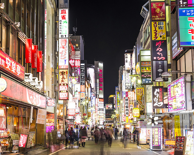 东京夜景城市风光图片素材