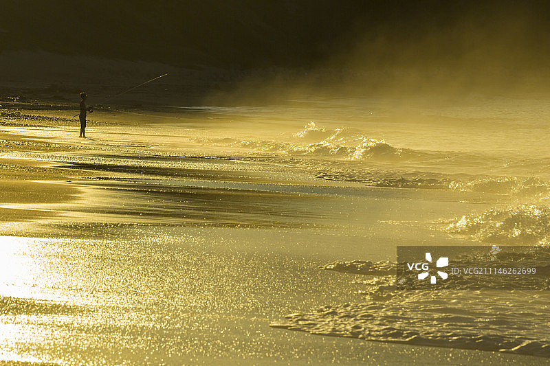 日本爱知县恋路之滨海滩图片素材