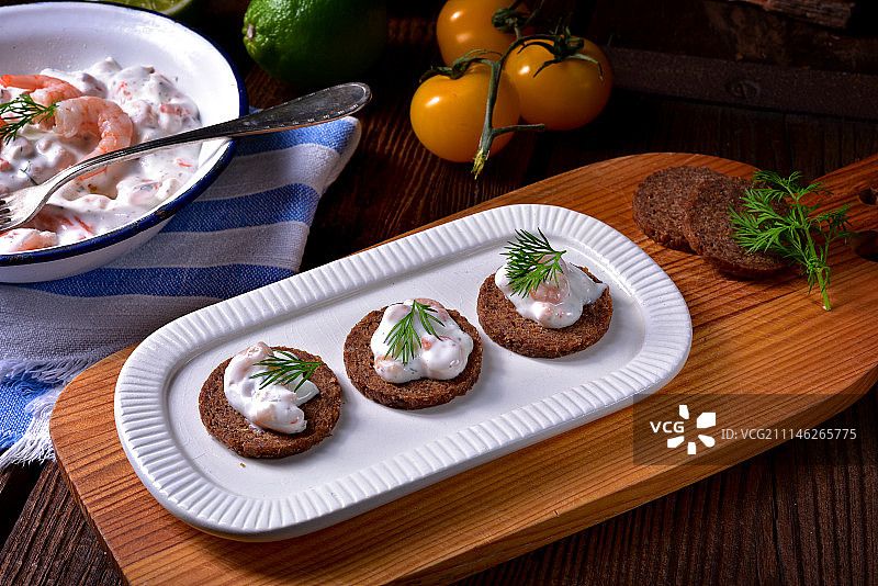 乡村风味蟹肉沙拉图片素材