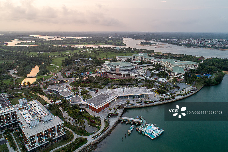 航拍博鳌亚洲论坛国际会议中心图片素材