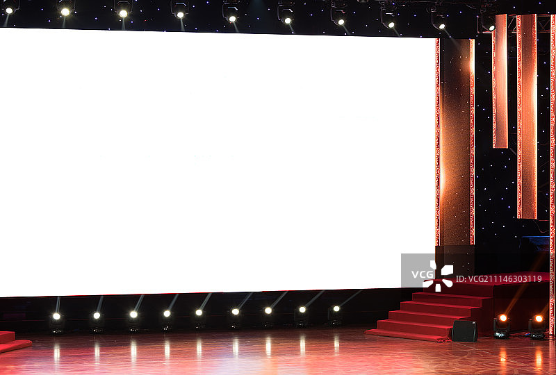 华丽的舞台及绚丽灯光图片素材