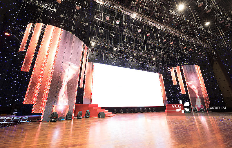 华丽的舞台及绚丽灯光图片素材