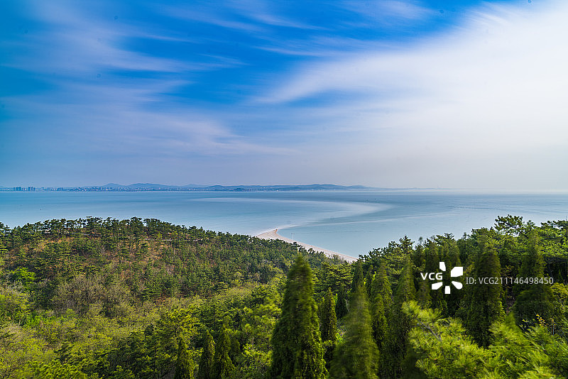 黄渤海分界线图片素材