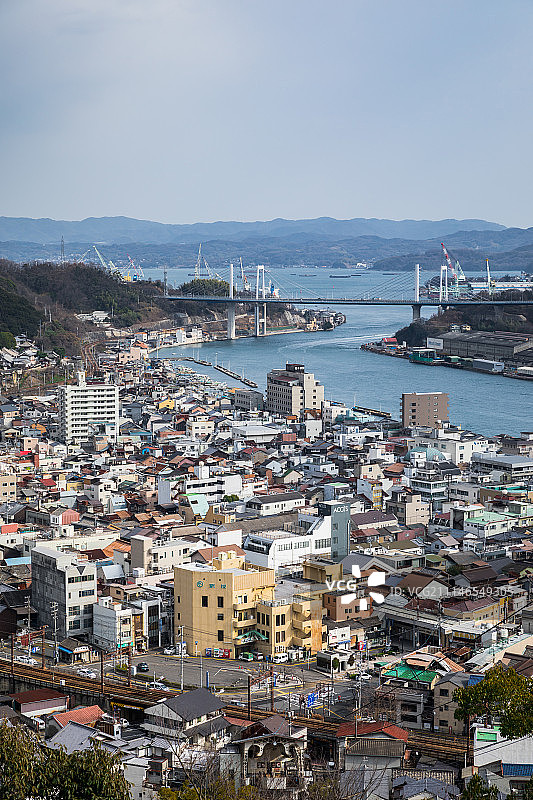 日本广岛尾道城市景观图片素材