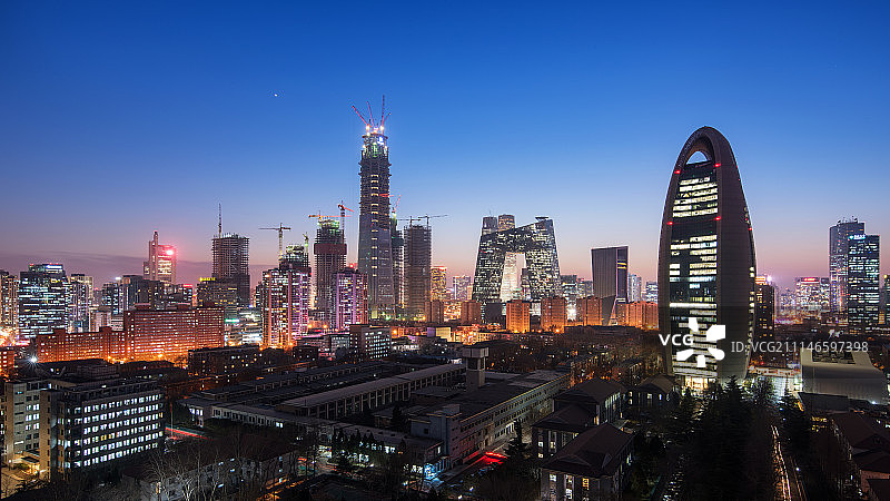 北京天际线图片素材