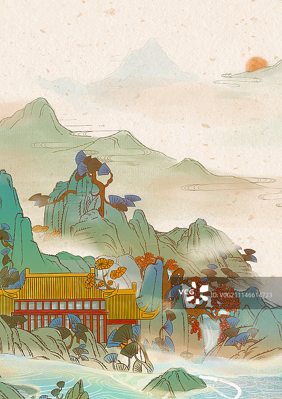 伫倚危楼风细细图片素材