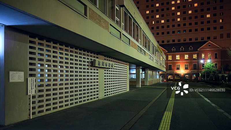 北海道旭川夜景图片素材