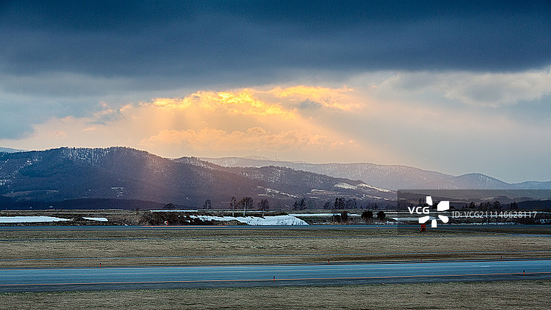 北海道旭川机场图片素材