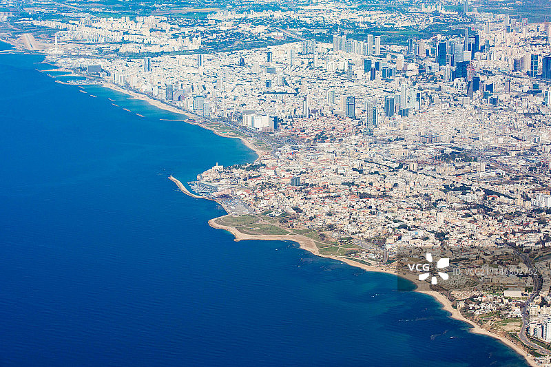 鸟瞰以色列特拉维夫图片素材