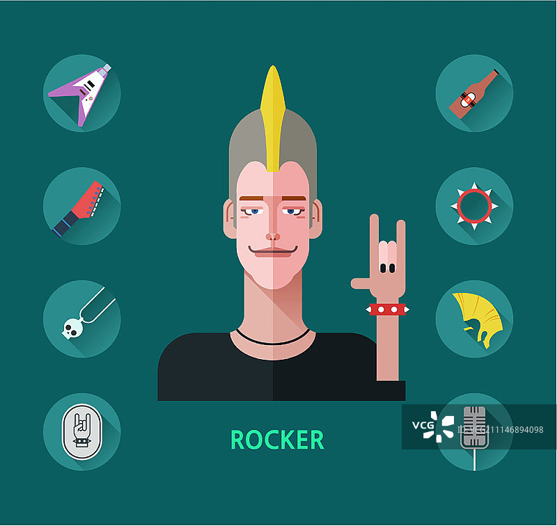 摇杆元素图标集图片素材