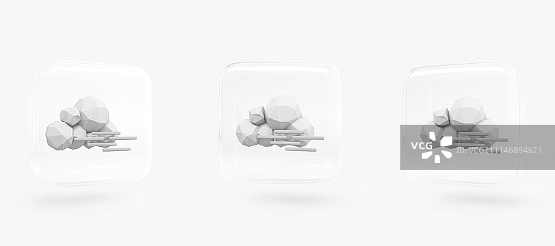 3D天气预报图标合集图片素材