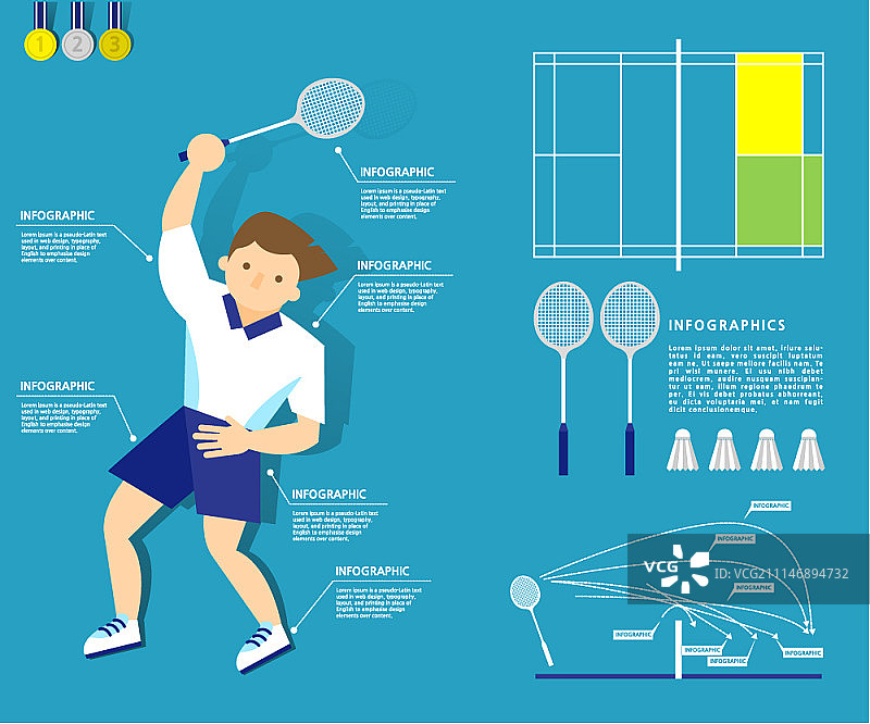 运动信息图表图片素材