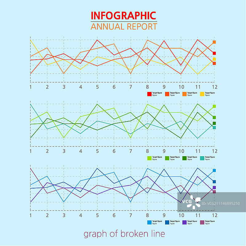 年度报告信息图图片素材