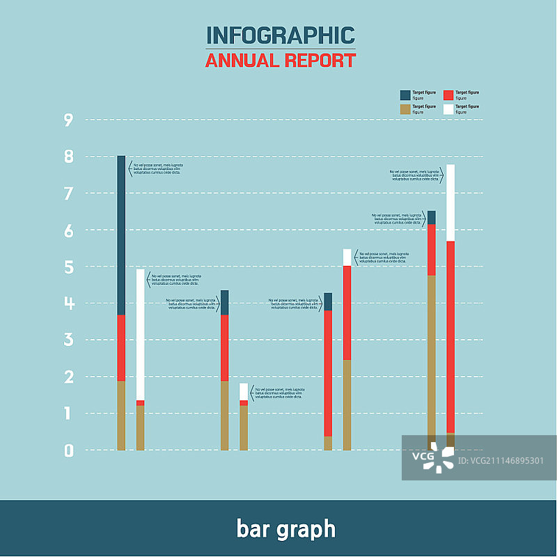 年度报告信息图图片素材