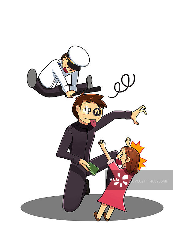 反对妇女儿童暴力的例证图片素材