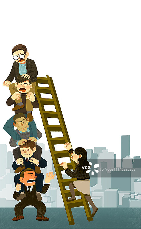 猎头主题插画图片素材