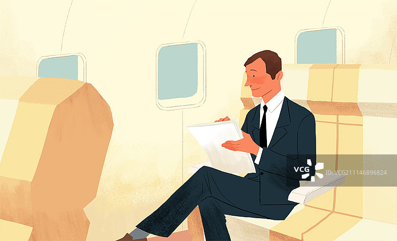 商人和商业主题插画图片素材