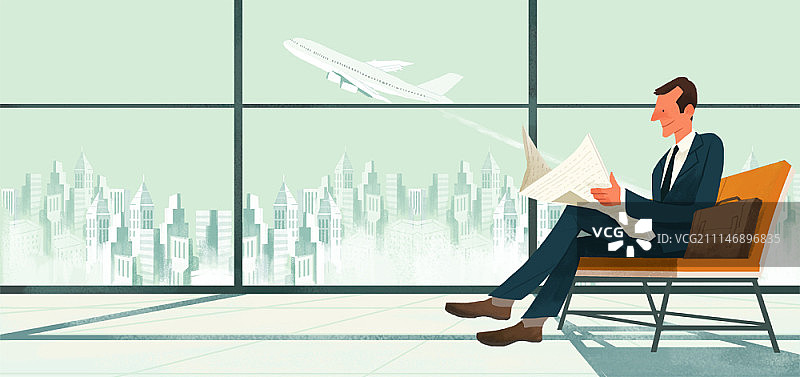 商人和商业主题插画图片素材