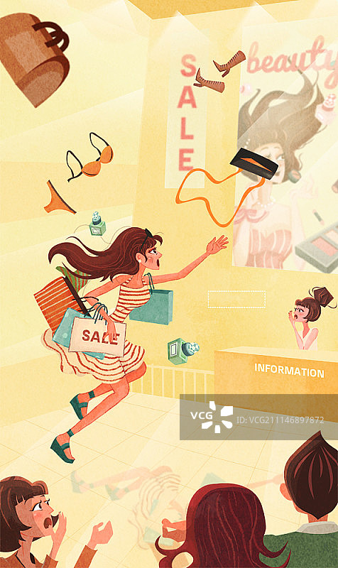 零重力人群插画图片素材