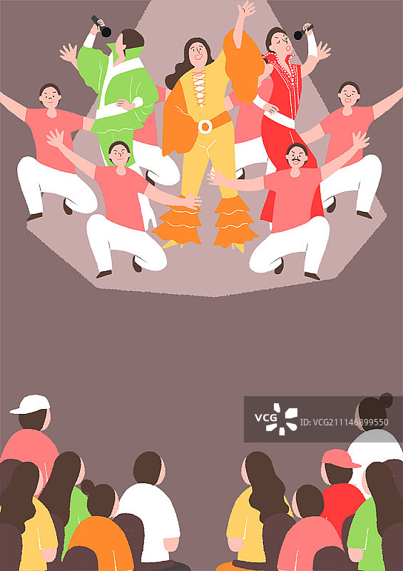 参加音乐表演的人们图片素材