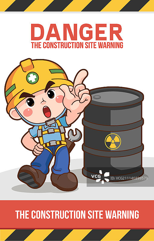 施工现场警告标志图片素材