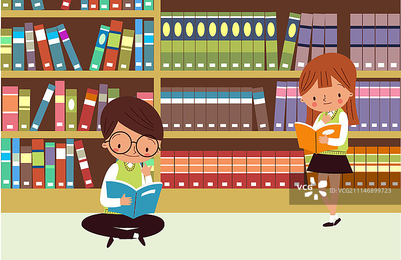 学校生活矢量插图图片素材