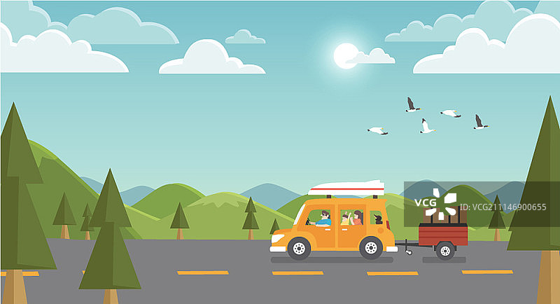 休闲活动矢量插画图片素材