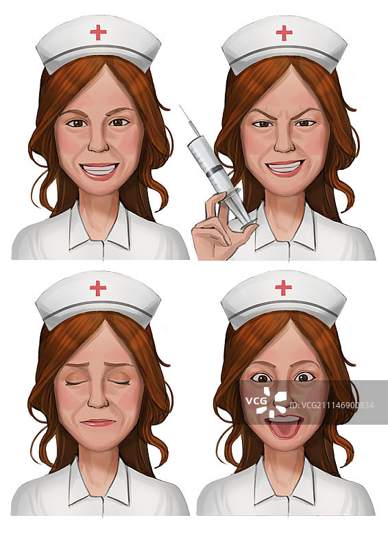 面部表情人物套装图片素材