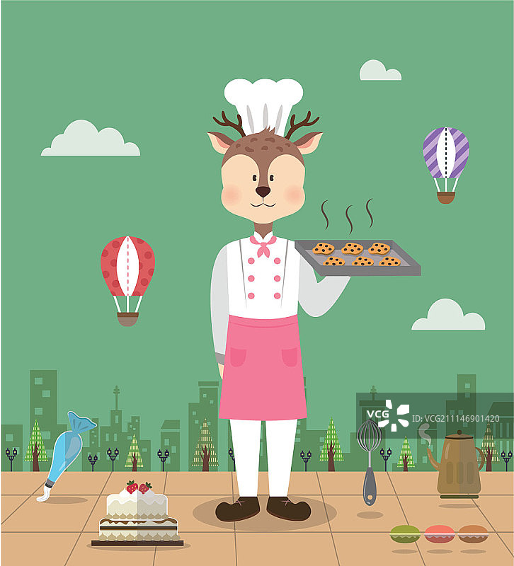 穿制服的动物图片素材