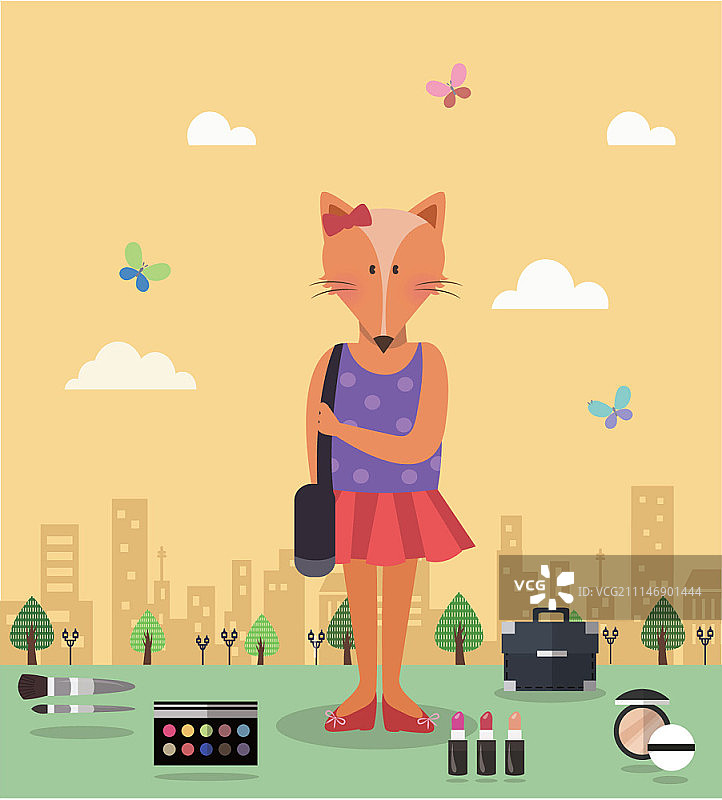 穿制服的动物图片素材