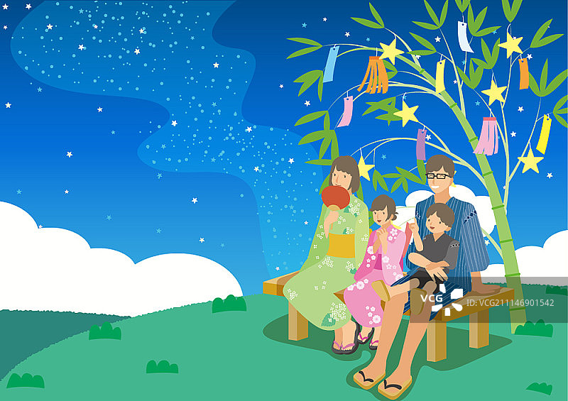 共度时光的幸福家庭图片素材