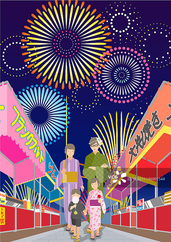 共度时光的幸福家庭图片素材