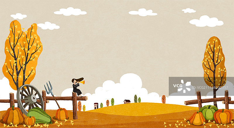 具有想象概念的景观插画图片素材