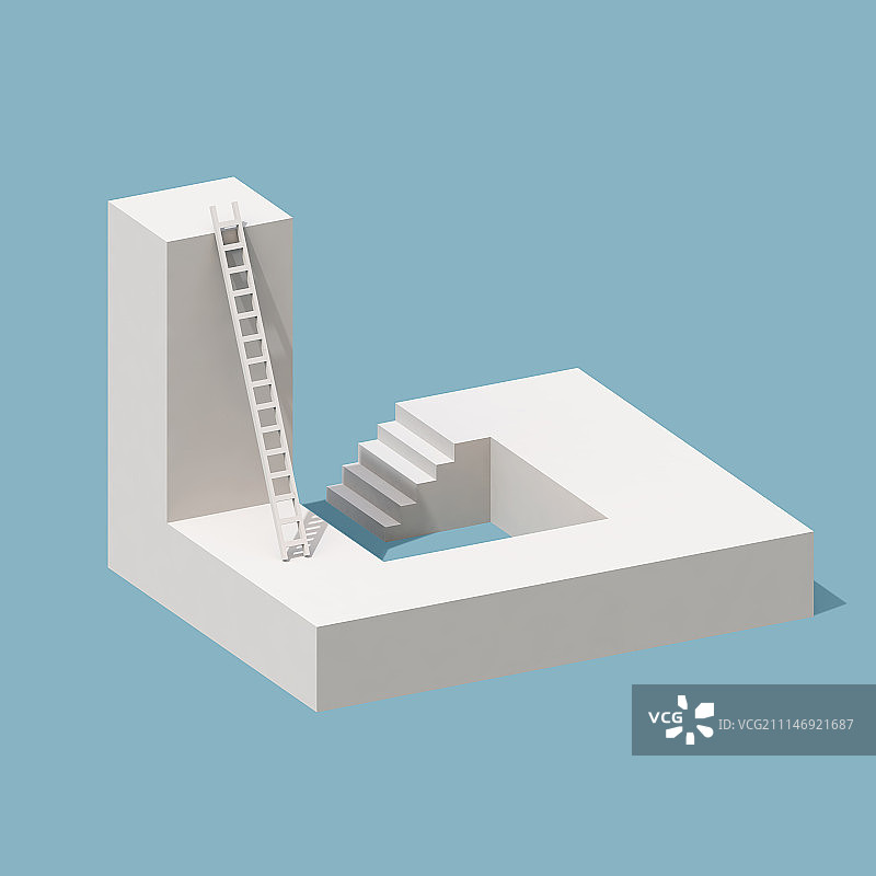 3D积木形状商业成功元素图片素材