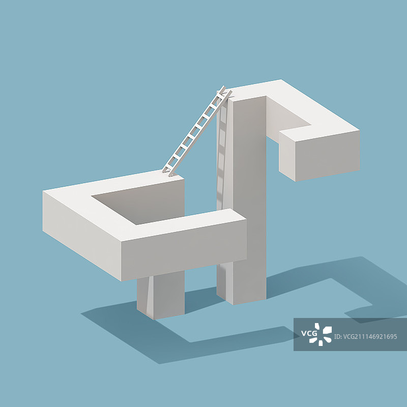 3D积木形状商业成功元素图片素材