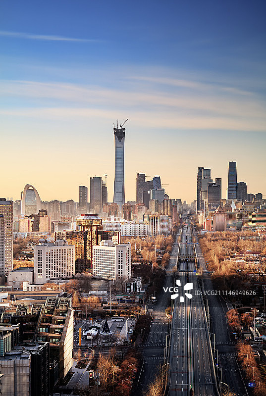 东三环日出图片素材