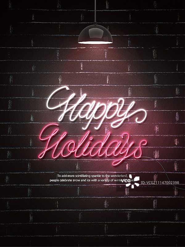 光、霓虹灯、圣诞节图片素材