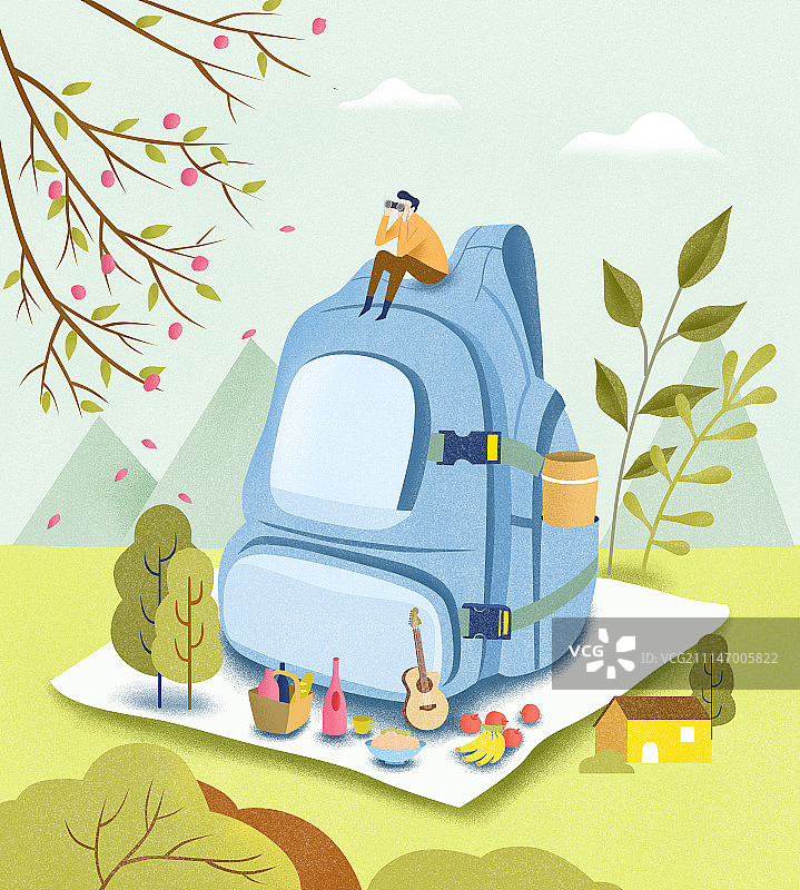 《郊游》（幽兰叶子）图片素材