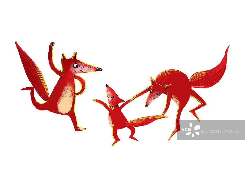 背景分离动物系列组图共3000多幅-跳舞的狐狸图片素材