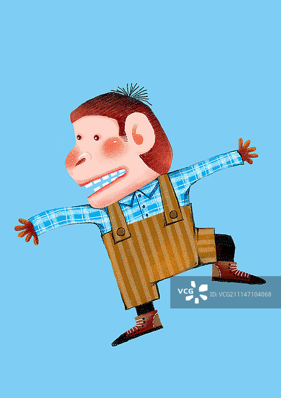 背景分离动物系列组图共3000多幅-高兴的猴图片素材