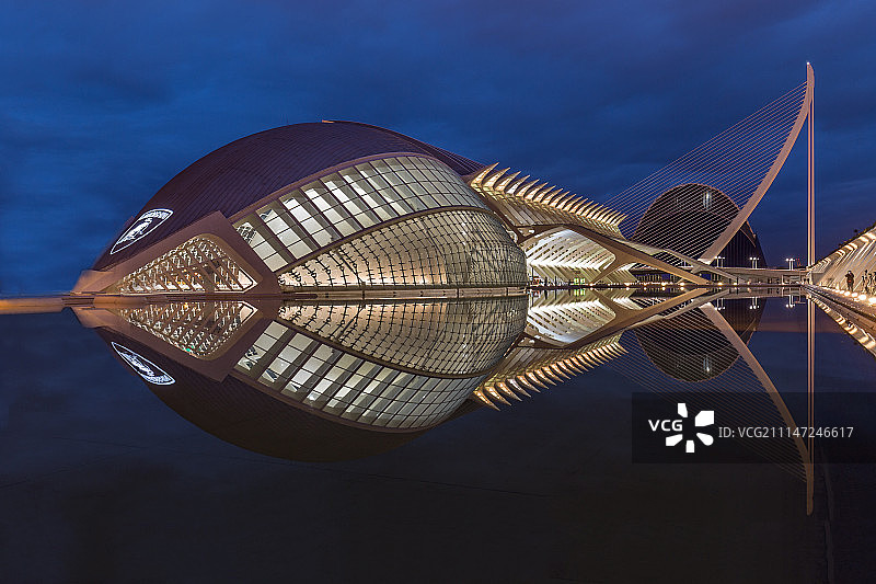 西班牙瓦伦西亚科学城图片素材