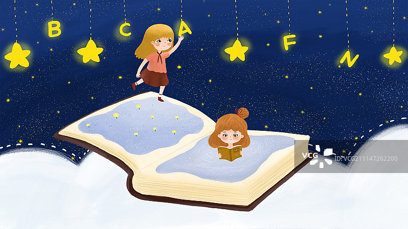 儿童读书节图片素材