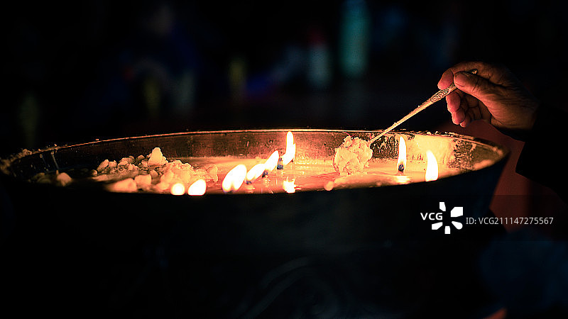 大昭寺油灯图片素材