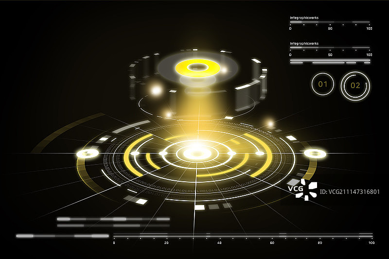 第四次工业革命技术光效图片素材