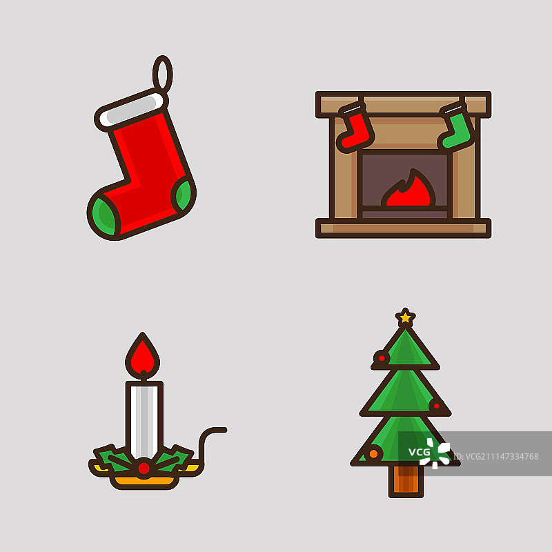 蜂蜜、蜜蜂、鲜花、礼品等扁平风格图标矢量素材图片素材