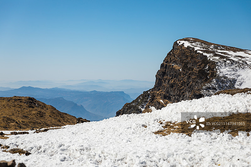 轿子雪山冰原山峰图片素材